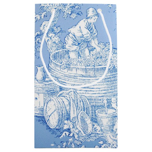 Frans country toile Patroon Klein Cadeauzakje (Achterkant)
