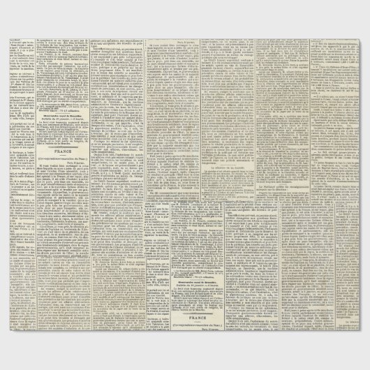 Frans dagblad met rappelpapier Cadeaupapier (Vlak)