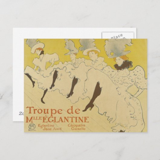 Frans Dancers  Briefkaart (Voorkant / Achterkant)