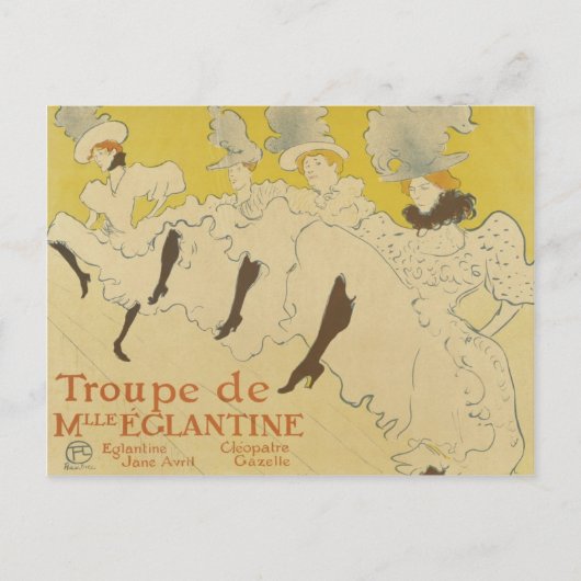 Frans Dancers  Briefkaart (Voorkant)