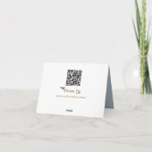 Frans Dank u - Merci in Blue Card Bedankkaart (Achterkant)