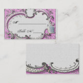 Frans Deco Lijst Posh Trouwplaats kaarten Plaatskaartje (Voorkant / Achterkant)