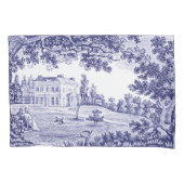 Frans Decor Blue Toile Kussensloop (Voorkant)