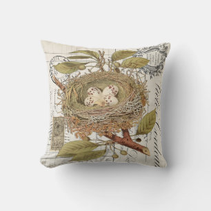 Frans decor Nest met Sierkussen eieren