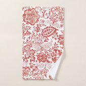 Frans Decor Red Toile Bad Handdoek (Handdoek)