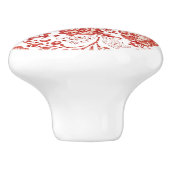 Frans Decor Red Toile Keramische Knop (Zijkant)