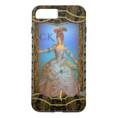Frans Delight Chic Baroque Monogram Plus Case-Mate iPhone Case (Achterkant)