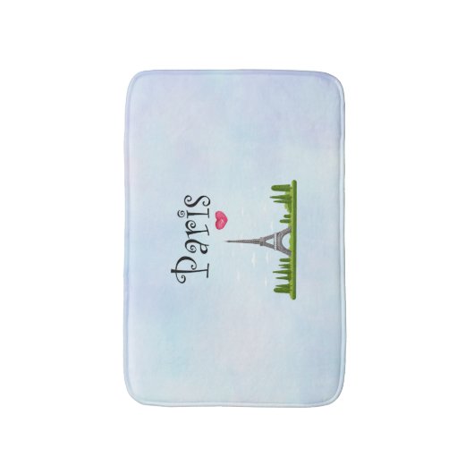 Frans design - Eiffeltoren in Parijs Badmat (Voorkant Verticaal)