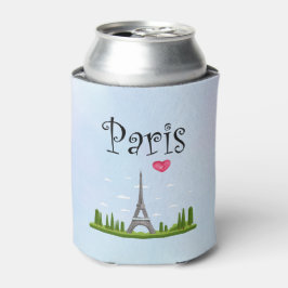 Frans design - Eiffeltoren in Parijs Blikjeskoeler