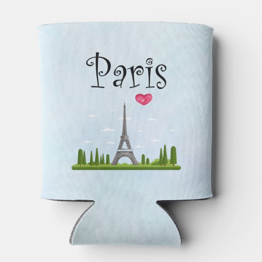 Frans design - Eiffeltoren in Parijs Blikjeskoeler (Achterkant)