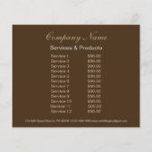 frans dessert cake gebak koekjes bakkerij flyer (Achterkant)