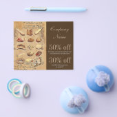 frans dessert cake gebak koekjes bakkerij flyer (Enkel)
