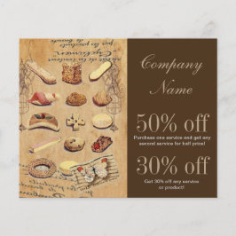 frans dessert cake gebak koekjes bakkerij flyer