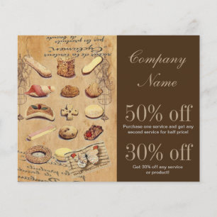 frans dessert cake gebak koekjes bakkerij flyer