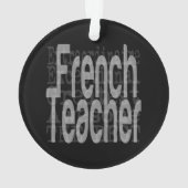 Frans docent-extraordinaire ornament (achterkant)
