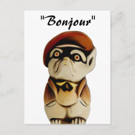 Frans Dog Bonjour Briefkaart