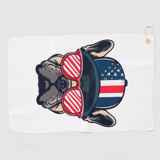 Frans Dragen VS Kleuren Golfhanddoek (Horizontaal)