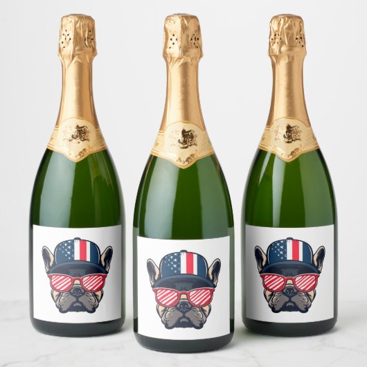 Frans Dragen VS Kleuren Sparkling Wijnetiket (Flessen)