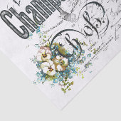 Frans Dragonfly Champagne  Weefselpapier Tissuepapier (Detail)