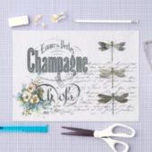 Frans Dragonfly Champagne  Weefselpapier Tissuepapier (Craft)