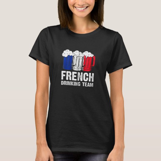 Frans Drink Team Frankrijk Zip T-shirt (Voorkant)