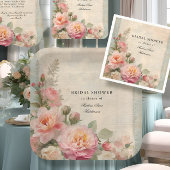 Frans Elegant Bloemen  Vrijgezellenfeest Thee Papieren Bordje