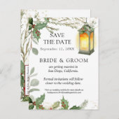 Frans Elegant Bloemenblauw  Junk Journal Aankondigingskaart (Voorkant / Achterkant)