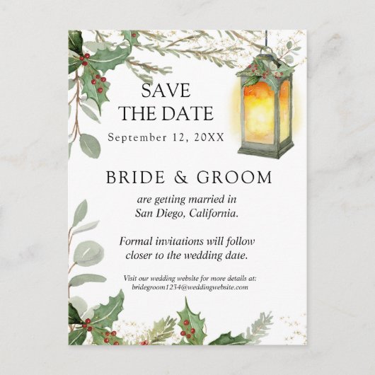 Frans Elegant Bloemenblauw  Junk Journal Aankondigingskaart (Voorkant)