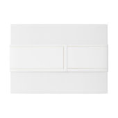 Frans Elegant Goud Flora Monogram Bruiloft Uitnodigingen Wikkel (Achterkant Voorbeeld)