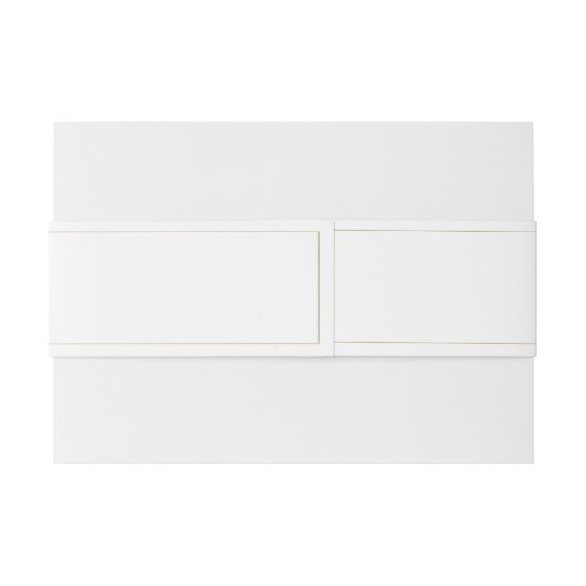 Frans Elegant Goud Flora Monogram Bruiloft Uitnodigingen Wikkel (Achterkant Voorbeeld)