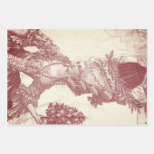 Frans elegant Marie Antoinette Joyeux Noel Inpakpapier Vel (Voorkant 2)