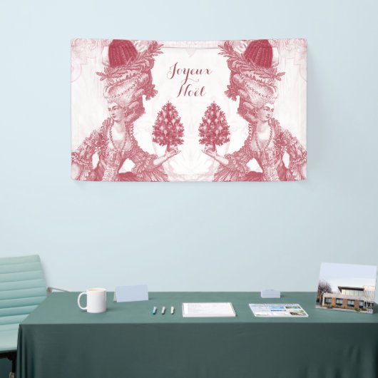 Frans elegant Marie Antoinette Joyeux Noel Spandoek (Beurs)