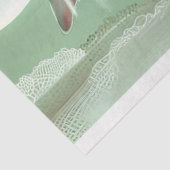 Frans Elegant Sage Cat Decoupage Tissuepapier (Detail)