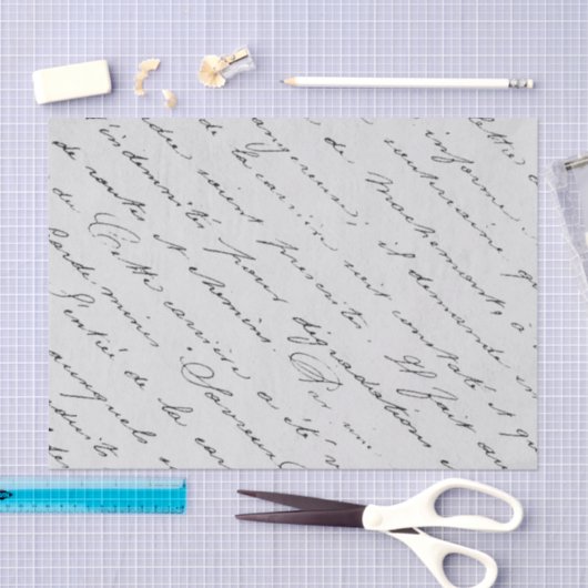 Frans Elegant Script Tissue Paper Tissuepapier (Craft)