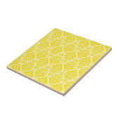 Frans Empire Damask in Yellow en Cream Tegeltje (Zijkant)