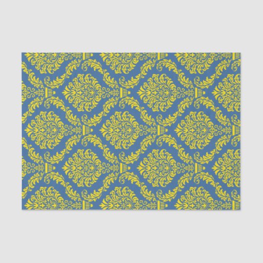 Frans Empire Damask Pattern #12 Tissuepapier (Voorkant)