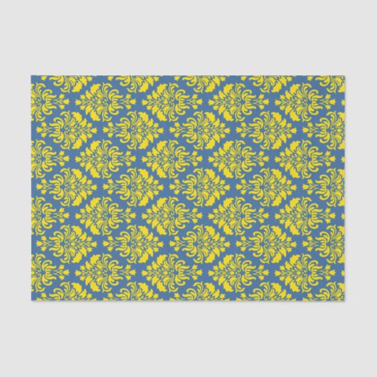 Frans Empire Damask Pattern #1 Tissuepapier (Voorkant)