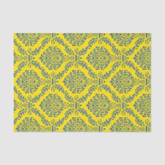 Frans Empire Damask Pattern #5 Tissuepapier (Voorkant)