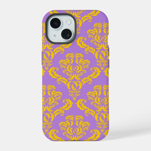 Frans Empire Damast Patroon #4 iPhone 15 Case (Achterkant)