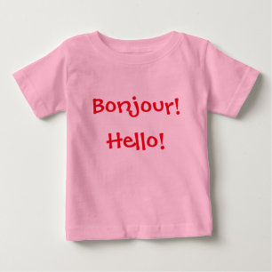 Frans en Engels Baby: Bonjour. en "Hallo!"
