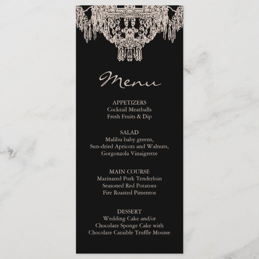 Frans/Engels | Koopier Wedding Menu (Voorkant)