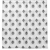  Frans Ephemera B & W Fleur De Lis Douchegordijn (Voorkant)