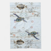 Frans Ephemera Fish Zee Turtle Kitchen Towel Theedoek (Verticaal)