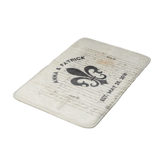 Frans Ephemera Fleur De Lis Custom Badmat (Gekanteld)