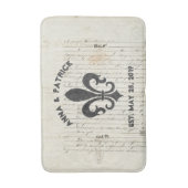 Frans Ephemera Fleur De Lis Custom Badmat (Voorkant Verticaal)