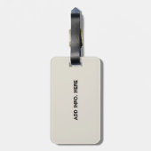 Frans Ephemera Fleur De Lis Custom Bagagelabel (Achterkant verticaal)