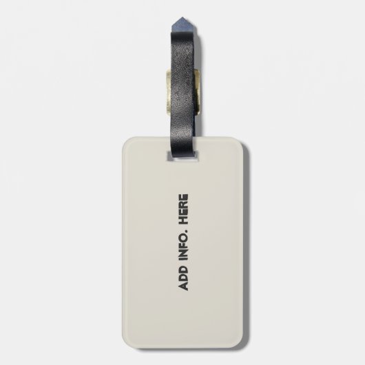  Frans Ephemera Fleur De Lis Custom Bagagelabel (Achterkant verticaal)