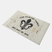  Frans Ephemera Fleur De Lis Custom Deurmat (Schuin)
