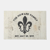  Frans Ephemera Fleur De Lis Custom Deurmat (Voorkant)