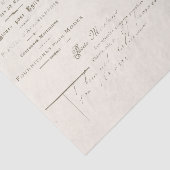  Frans Ephemera Florist Factuurschrift Tissuepapier (Detail)